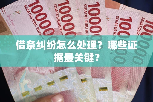 武汉借条纠纷怎么处理？哪些证据最关键？