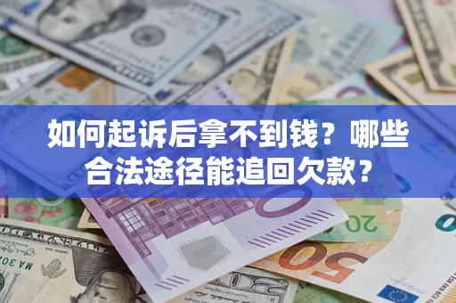武汉如何起诉后拿不到钱？哪些合法途径能追回欠款？