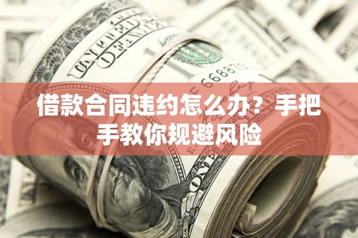 武汉借款合同违约怎么办？手把手教你规避风险