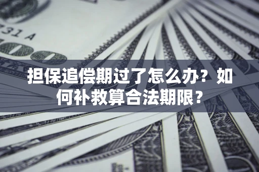 武汉担保追偿期过了怎么办？如何补救算合法期限？