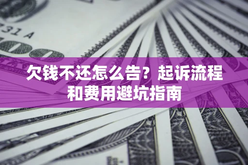 武汉欠钱不还怎么告?起诉流程和费用避坑指南 武汉欠钱不还怎么告?起诉流程和费用避坑指南