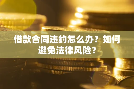 武汉借款合同违约怎么办？如何避免法律风险？