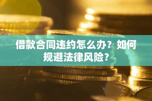 武汉借款合同违约怎么办？如何规避法律风险？