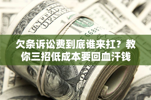 武汉欠条诉讼费到底谁来扛？教你三招低成本要回血汗钱